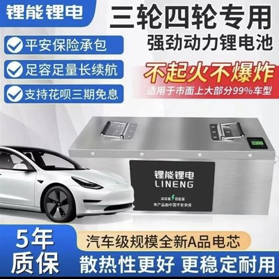 宁德时代三轮四轮新能源三元锂电池48V60V72V电动车电瓶
