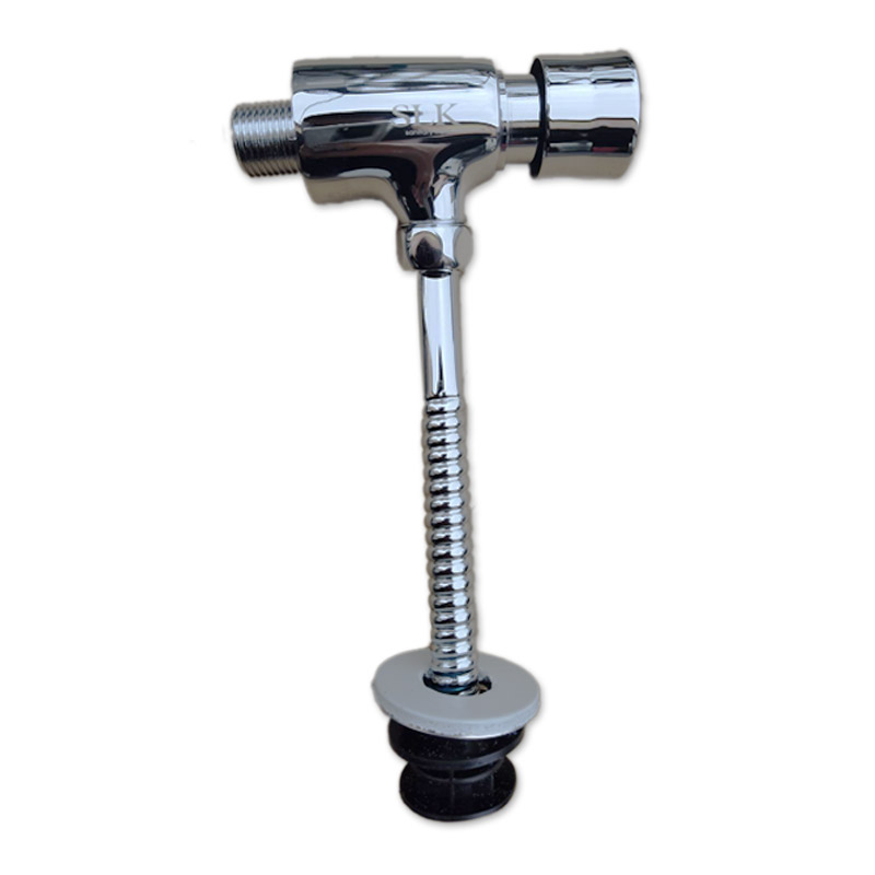 SLK-5申利卡铜冲洗手按式冲水器 暗装小便