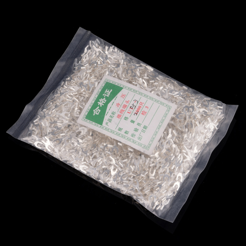 【品质保证】UT叉形冷压接线端子UT0.5-3叉形裸端子 黄铜 2000只