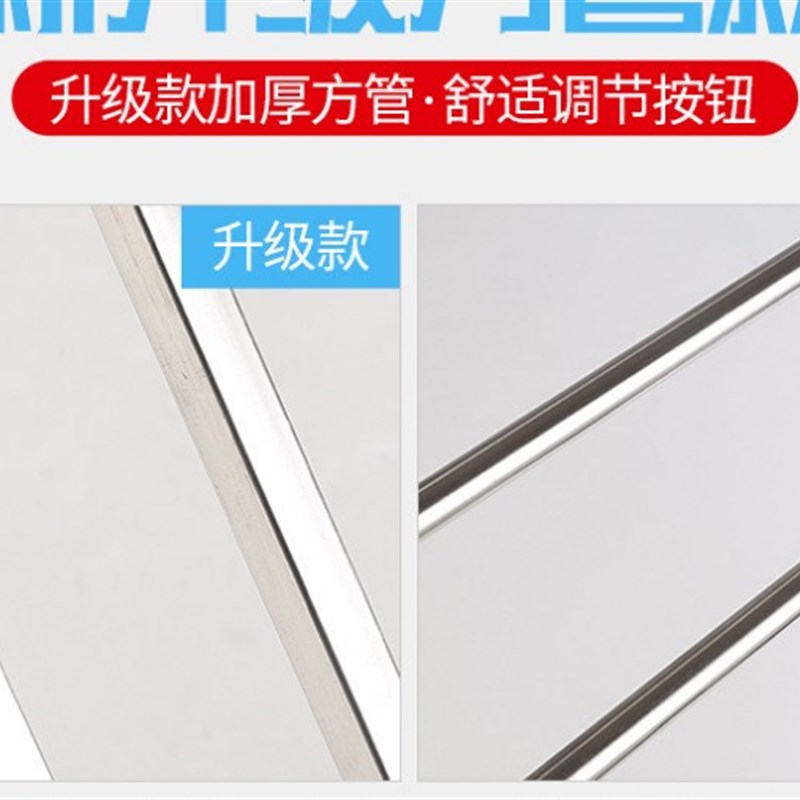 新款不锈钢阳台晾晒架 折叠式晾衣架 多用型悬挂式晒衣架