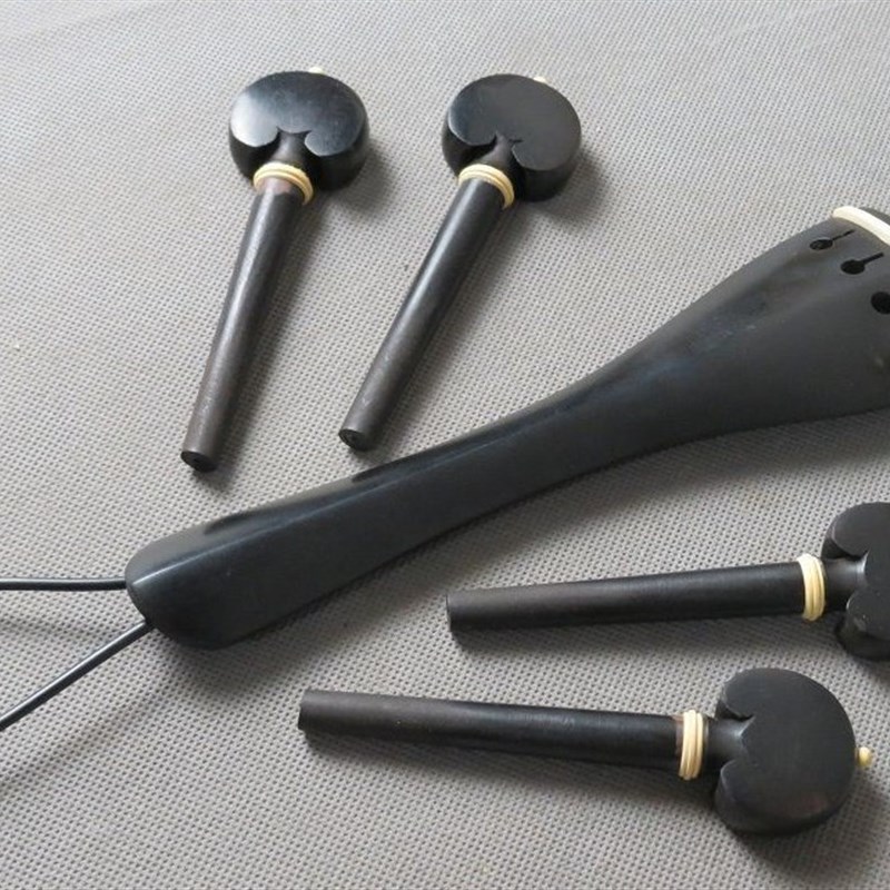 一高档/大提琴乌木配件,琴轴/弦钮,拉弦板,尾绳,微调