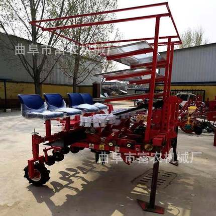 双机yz-2行秧苗移机机蔬菜苗栽苗拖拉后置菜苗栽瓜苗移植机