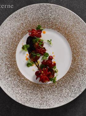 Luzene陆升陶LCW瓷酒店餐厅r家用高西餐超档奢华欧式大展示盘菜盘