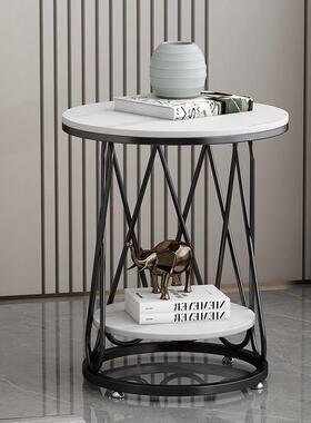 轻奢角几BJJJ02板边几客厅发边桌阳台小圆桌床头边岩柜创意方茶形