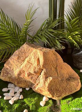 tlzny%lzU泡悬沫浮黄色石头楼P梯下造景沙漠石假山岩石拍摄道具