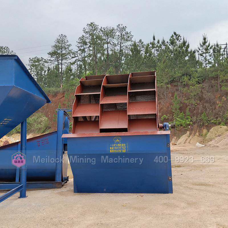 多功槽分离式洗砂沙机轮斗单槽双能槽三多槽洗1500-3砂机洗设江西