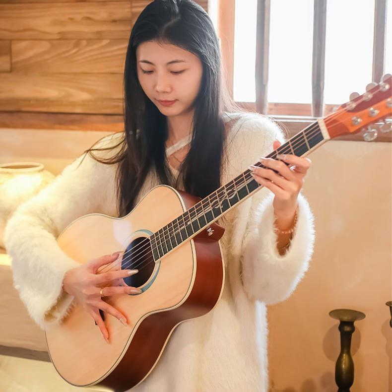 36寸单板吉他初36寸学者43吉他民谣吉他木吉他926D寸系列