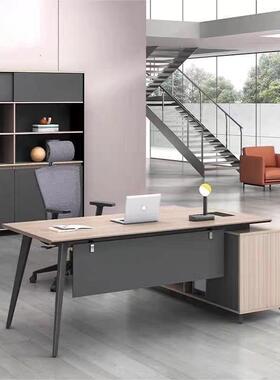 小型现老椅板办管UMK-D012公桌总裁桌极简代经理总监主单人电脑桌