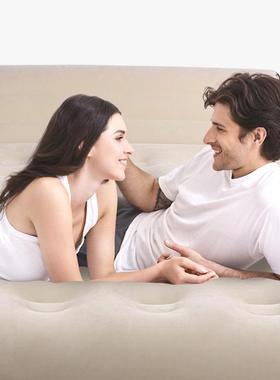 新款户外新中靠式家居人植绒床垫双人加床厚成折叠背92090沙发现