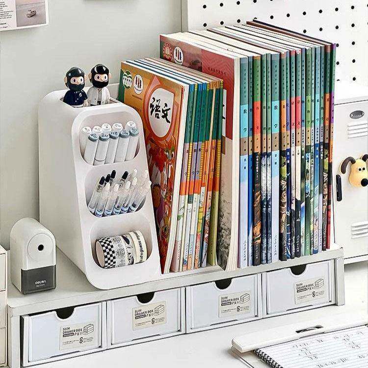 笔筒书无品牌/桌收书纳盒学生书立本文具书架抽整屉式理置收纳桌