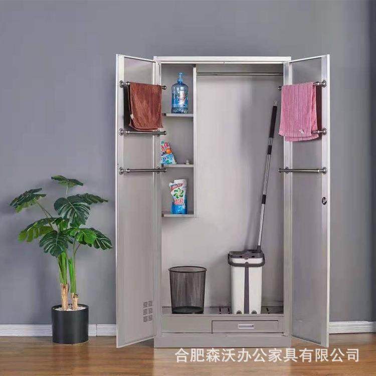 带30不锈钢卫生柜SW017保洁拖把收4纳柜家用生间卫清洁工具柜抽屉