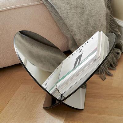 北GSP风格轻不锈奢钢书架客厅落地杂志架置物架示架样展欧板房装