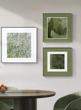 北欧风绿色SF766440沙画背墙装饰现代抽象景客厅挂画肌理发感餐厅