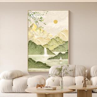 油日照金山客厅装SFYS5194饰画北欧水沙发落地走壁画奶风玄关廊过
