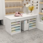 多功能操作台插花展示台包装 工作台桌子 纸收纳柜鲜花店花架抽屉式