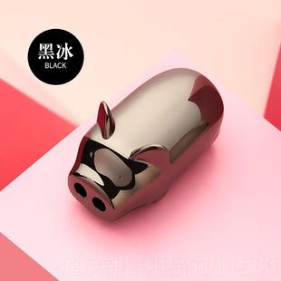 正品充网红心猪投影打火机创意个性防风usb电情爱人节小礼物送男