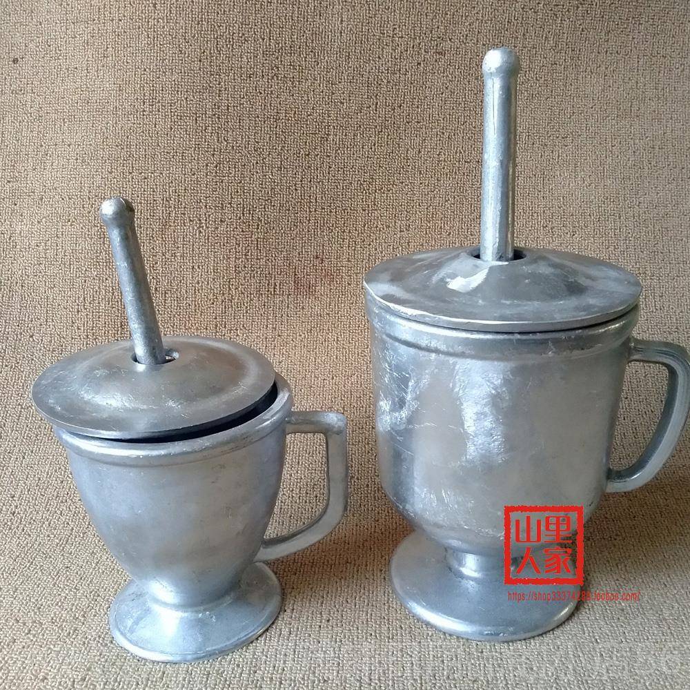 正品铝材药碓窝对窝冲筒捣捣药药杵子缸研钵捣碎罐器研臼磨捣辣椒