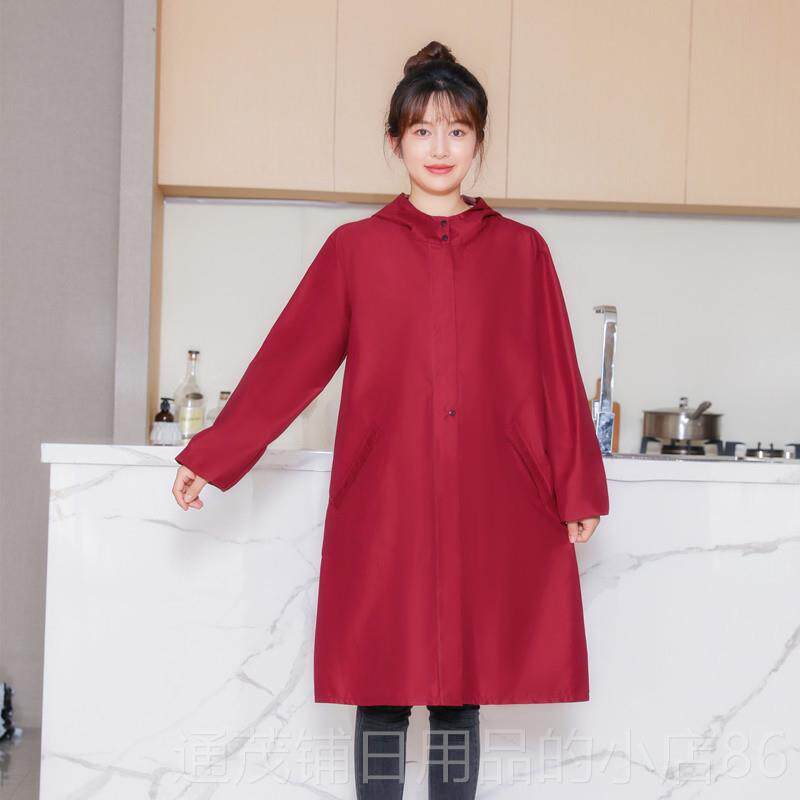 正品围裙厨房家用尚可手防擦时水防油可爱日工作服长袖罩系衣大人