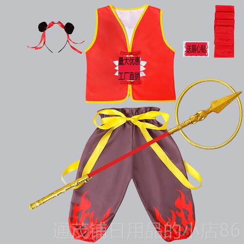 正品哪服咤衣服孩COS题服装动漫主女孩男女童男童儿童团体演出新