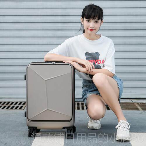 正品商务行李箱前置开口电脑2登机箱女小型0行寸男拉杆旅24静音密