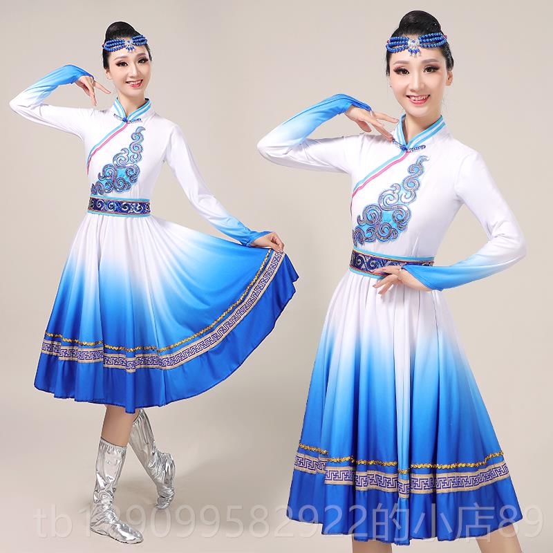 正品蒙古蹈服装演服女族艺考民风服装蒙族服饰舞成人广场舞表演出