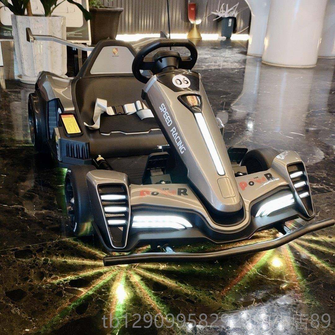 正品驰速鹿儿童漂移车卡丁车高男男孩可坐大人女电动孩四轮遥小控