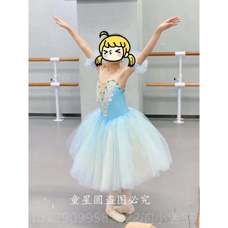 正品儿童芭表蕾舞裙小天鹅舞裙天鹅湖专业芭T蕾TU蹈U演服蓬蓬裙