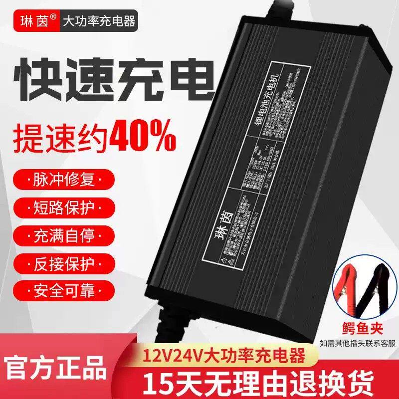 12V24V20A磷酸铁锂电池充电器14.6V30A29.2V15a电动推高车叉车用