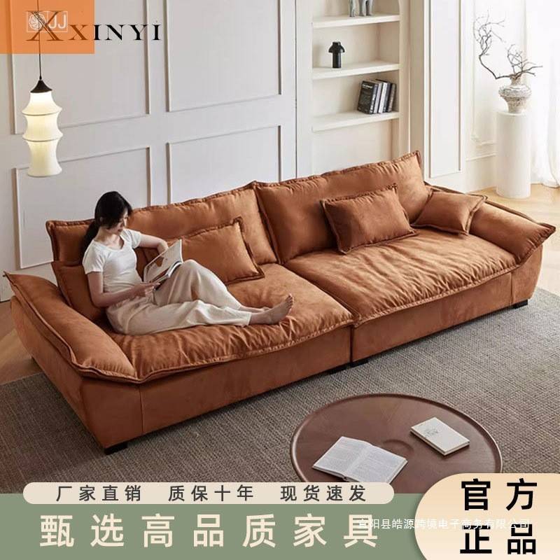 意式三科技布小艺沙发户排型出租屋现代RRV人位直帆船新款沙发可 - 实物图