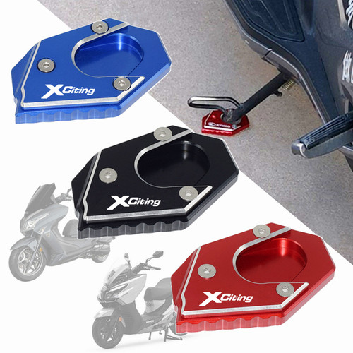 适用光阳赛艇250 Xciting300/400 CT250 s350 改装侧脚撑加大垫座