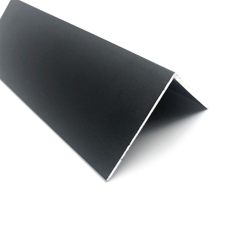 铝合金哑光磨砂黑色角铝*厚边装饰压条直角铝角铁铝型材