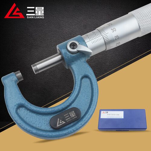 三量外径数显千分尺0-25mm 螺旋测微器 电子分厘卡 精度0.001