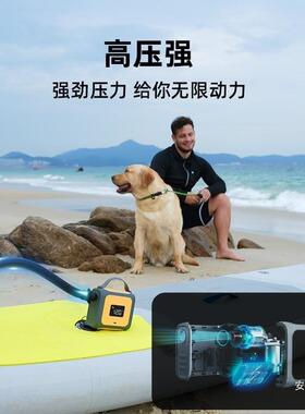 户桨外高压充气迷PLF你皮划艇冲锋泵舟SUP冲浪板充气船打气板泵