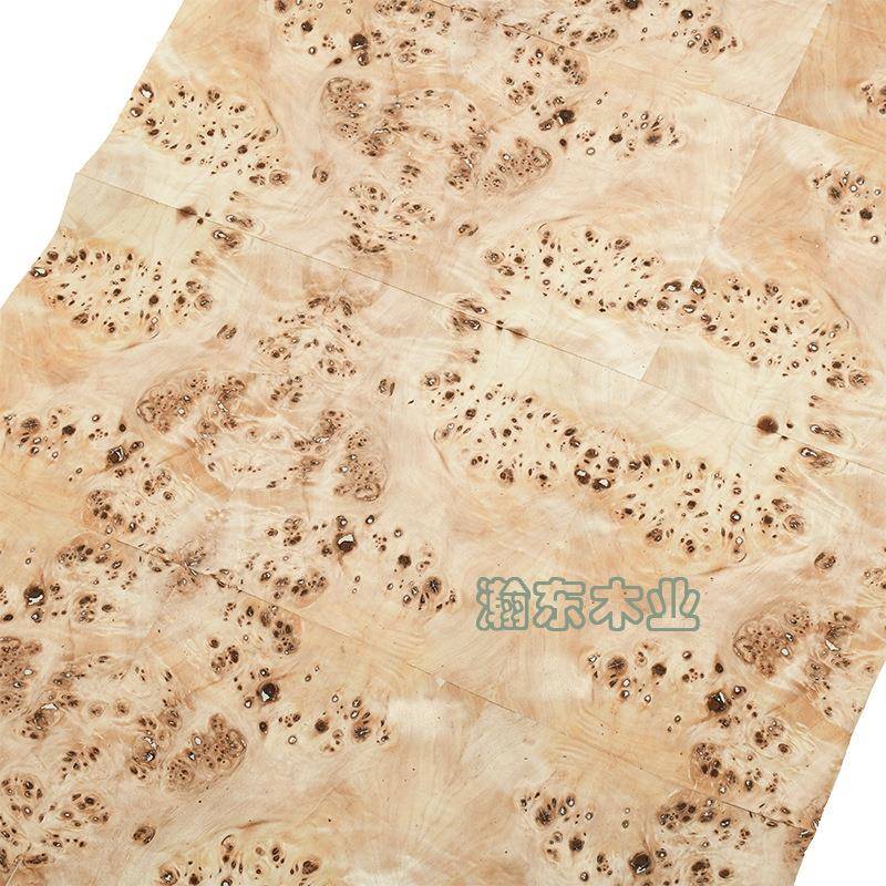 天吉然白杨树19031瘤实皮高档家具乐器木他音手工实木贴面皮0.2箱