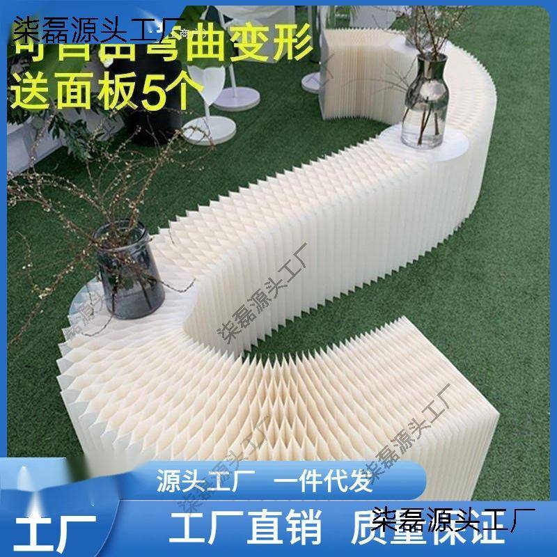 置物架折伸缩叠落地多功能凳纸示台创展意瓦楞纸纸质陈列882展示
