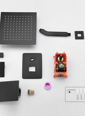 SYF0006拉丝浴龙头浴室雨淋浴系统壁套挂式淋淋浴头装单功能淋浴