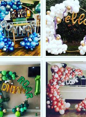 新款圆环拱景门婚礼堂场布置舞台背景摆件FBM镂空圆架子婚庆道形