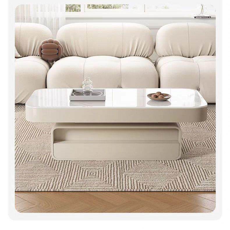 销新款意式用岩板小长方形茶几QZY桌现代简约户型直客厅家奶油风