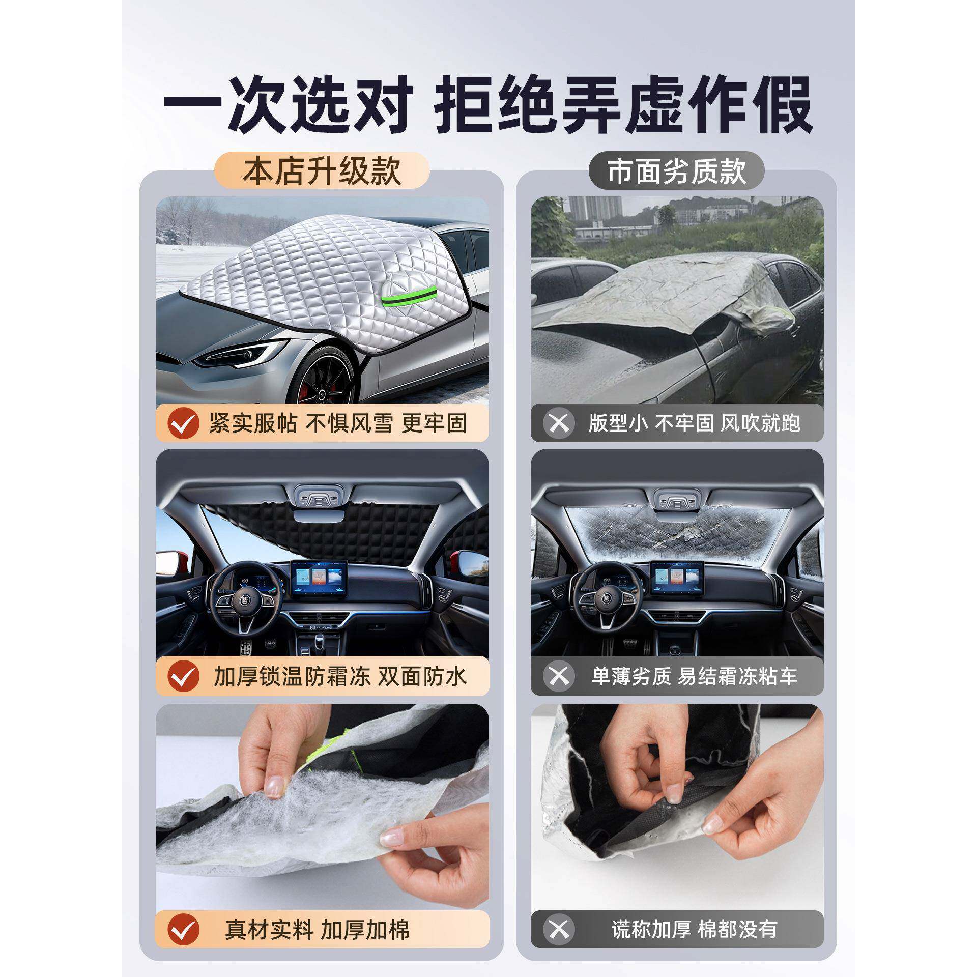 汽车车衣遮挡前挡风玻璃霜罩防防雪雪防冻专厚用2025新款加37防霜