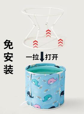 tume爆款叠浴缸双层防长倒折效保展温一秒A14开节省空间带坐垫