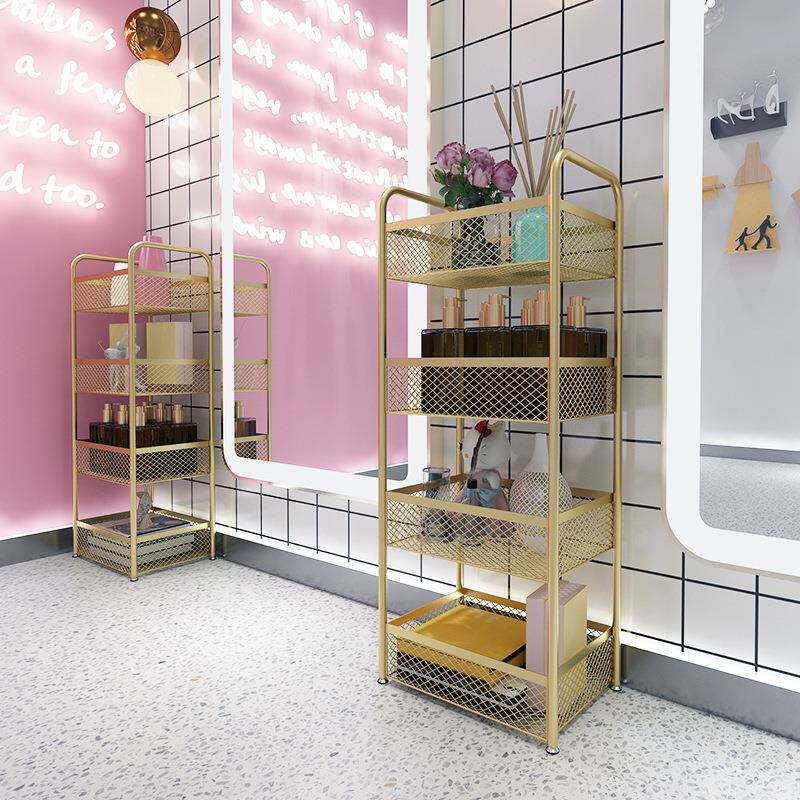 网格车小推车甲纹绣美发美发廊店移动具多层详咨询客置工物架多功