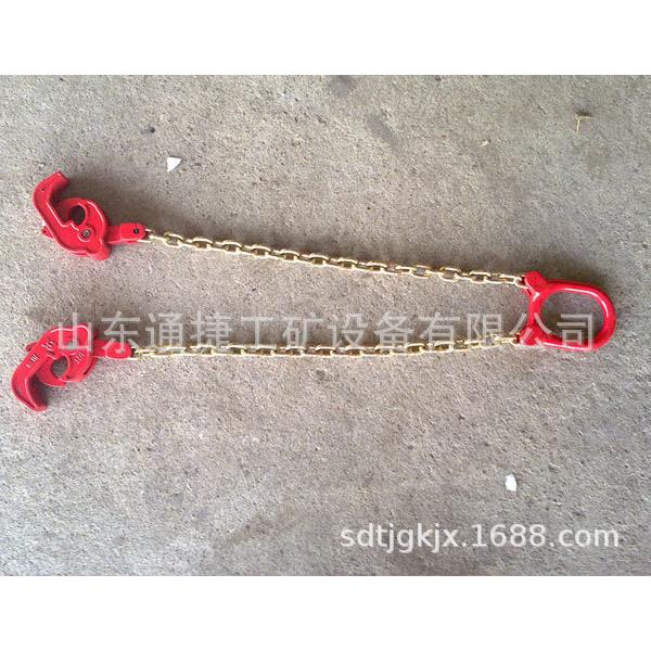 油桶吊钳双链夹钩子链条挂钩子叉车专用起重TJ吊具吊卸铁桶夹具钩