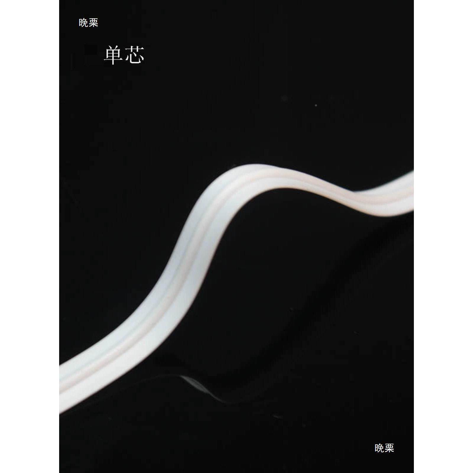 塑胶镀锌铁丝白芯色单OET扁芯扎线包塑铁扎条玩包具扎带双鼻梁定