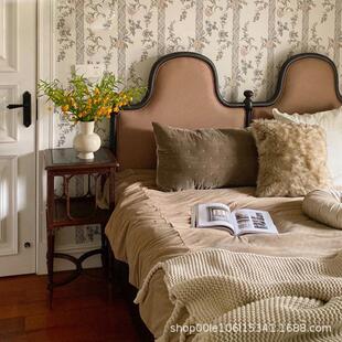 老巴黎人法双人1式.C06751.8米布艺古设计师家具酒店民宿床复双床