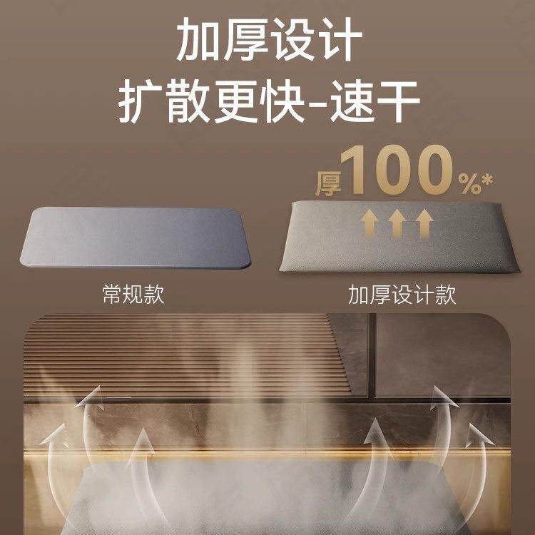意室垫大利浴专用吸水地垫硅藻泥卫生间地速毯防滑淋浴房干脚F986