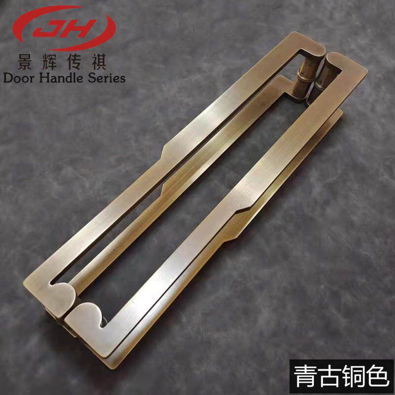 古有无门框青古代红玻璃门拉手现简约黑色木门USJ把手式大门拉中