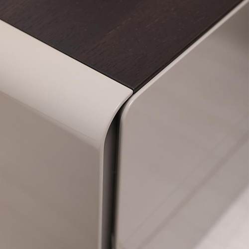 意式极计简实木烤漆头柜现简约卧室床边柜设师创PS-8185床意斗代