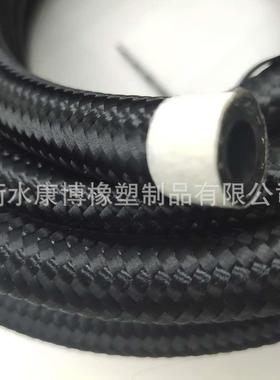 6油米黑色龙编织燃油45446管AN6尼车改装汽橡胶燃油管