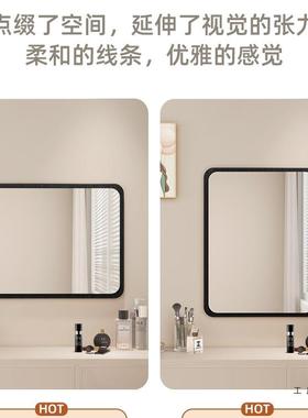 中古风化妆镜壁镜主卧梳妆形台镜子子方桌挂面装饰镜客GEK厅玄关