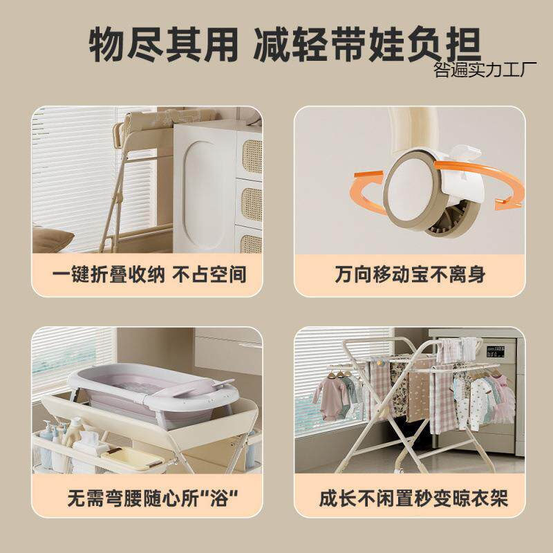 台布CUA婴儿护理台宝宝换尿布可台新生儿洗澡按摩抚触台尿折叠多